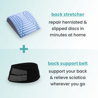back stretcher + back support belt (free shipping)