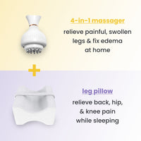 cleanse massager + leg pillow