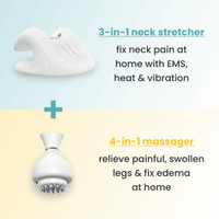 neck stretcher + 4-in-1 massager